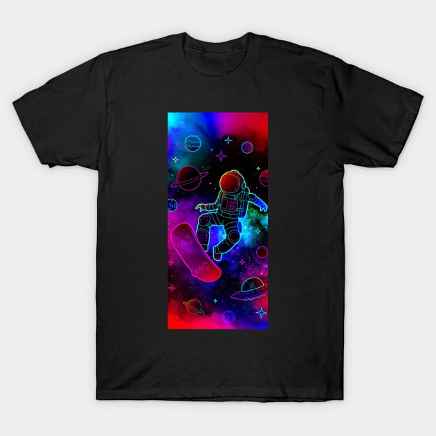 space skating T-Shirt by Dawaly